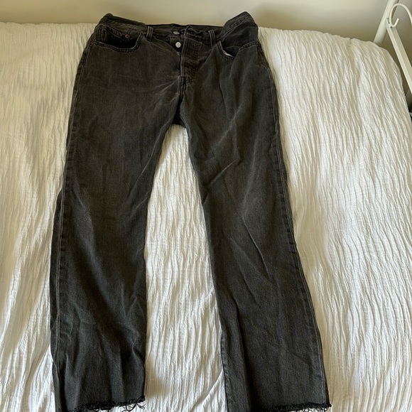 Levis 501 Black Jeans W31 L30 - Picture 2 of 7